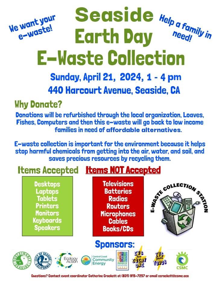E-Waste Collection 4-21-24 E-Waste Collection 4-21-24